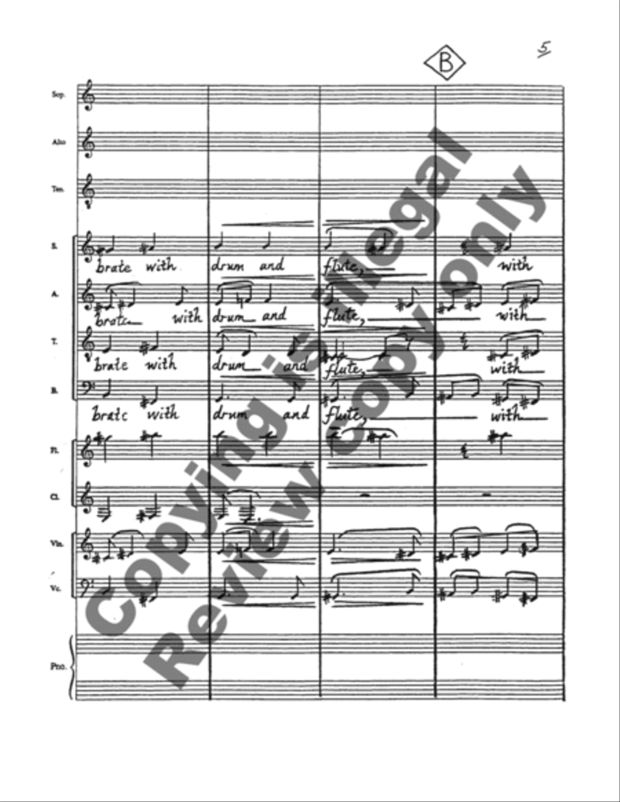 Unseen Rain 4-Part scores gallery preview page 7