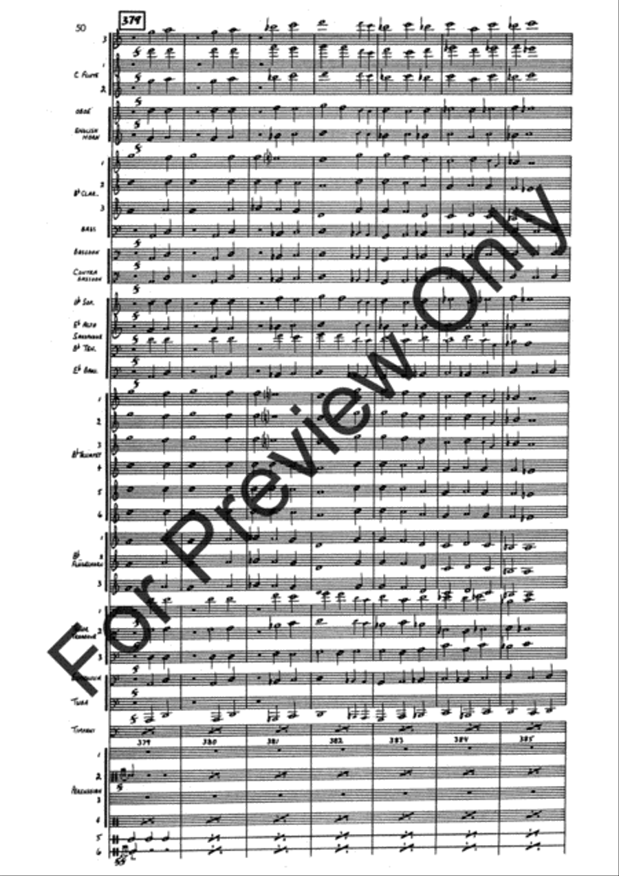 Agincourt Hymn (Score) Concert Band scores gallery preview page 74