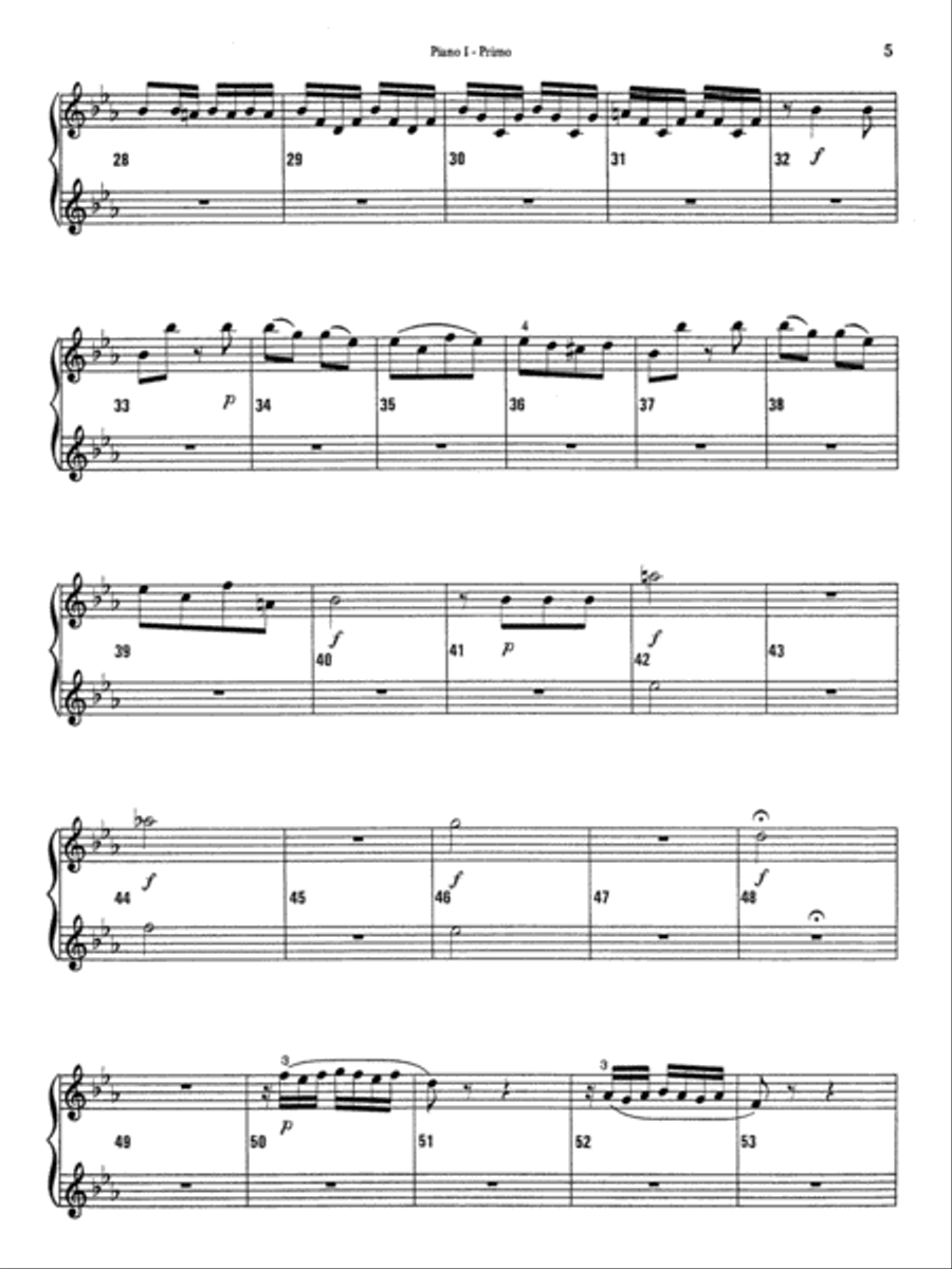 Wind Serenade - Piano Quartet (2 Pianos, 8 Hands) Cello scores gallery preview page 4