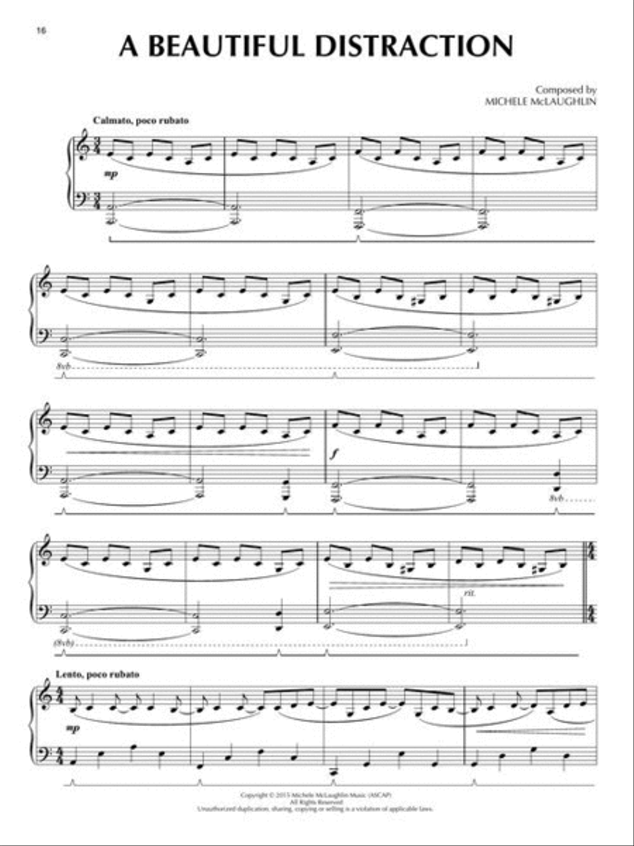 Calming Piano Solos Piano Solo scores gallery preview page 6
