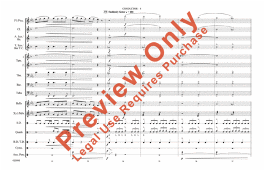 Man of Steel, Part 3 Marching Band scores gallery preview page 9