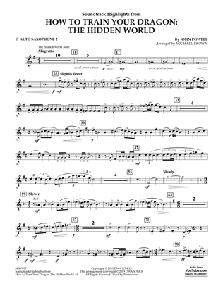 How To Train Your Dragon: The Hidden World (arr. Michael Brown) - Eb Alto Saxophone 2