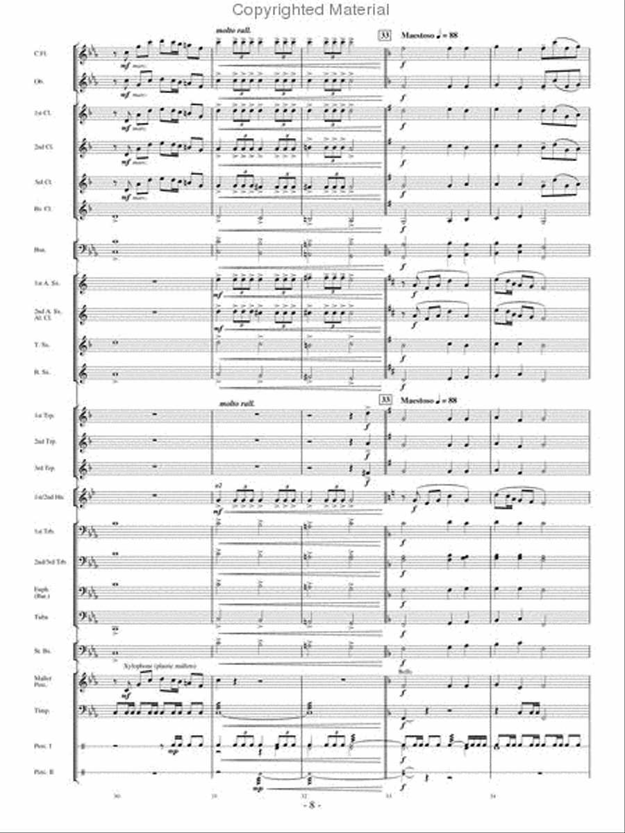 Beautiful Savior Concert Band scores gallery preview page 7