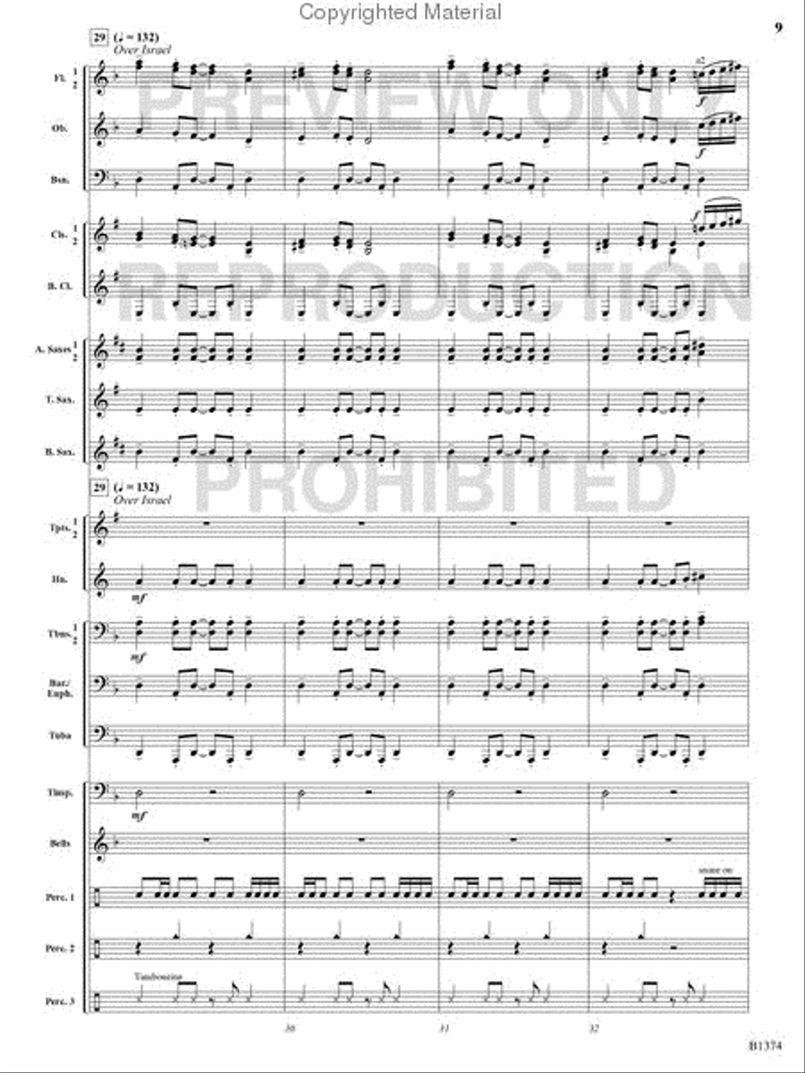 A Stowaway on Santa's Sleigh Concert Band scores gallery preview page 8