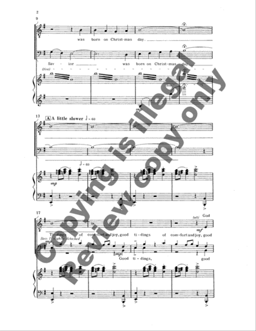 Christmas Trilogy: 3. God Rest Ye Merry, Gentlemen TTBB scores gallery preview page 4