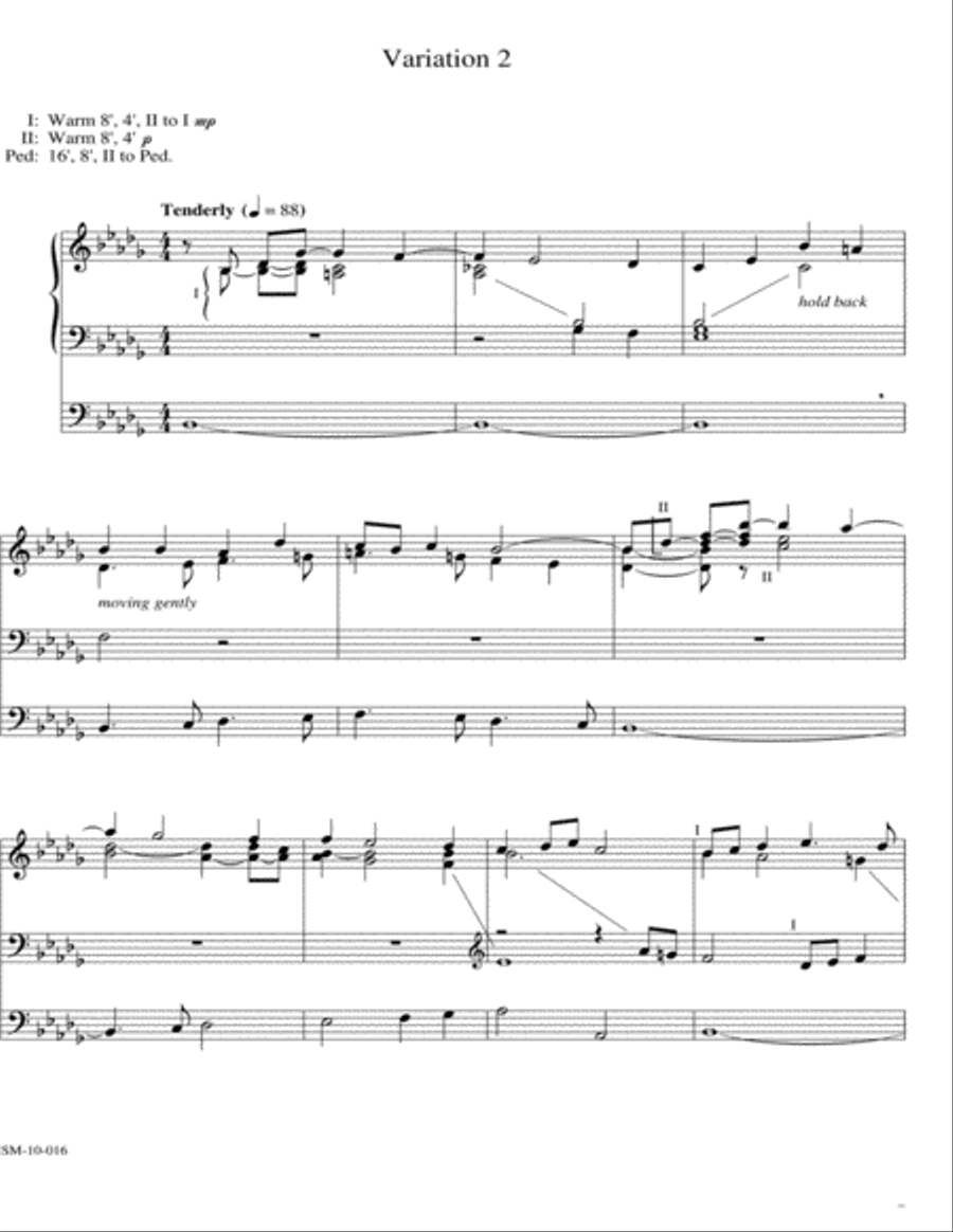 Variations on Nun komm, der Heiden Heiland Organ scores gallery preview page 5
