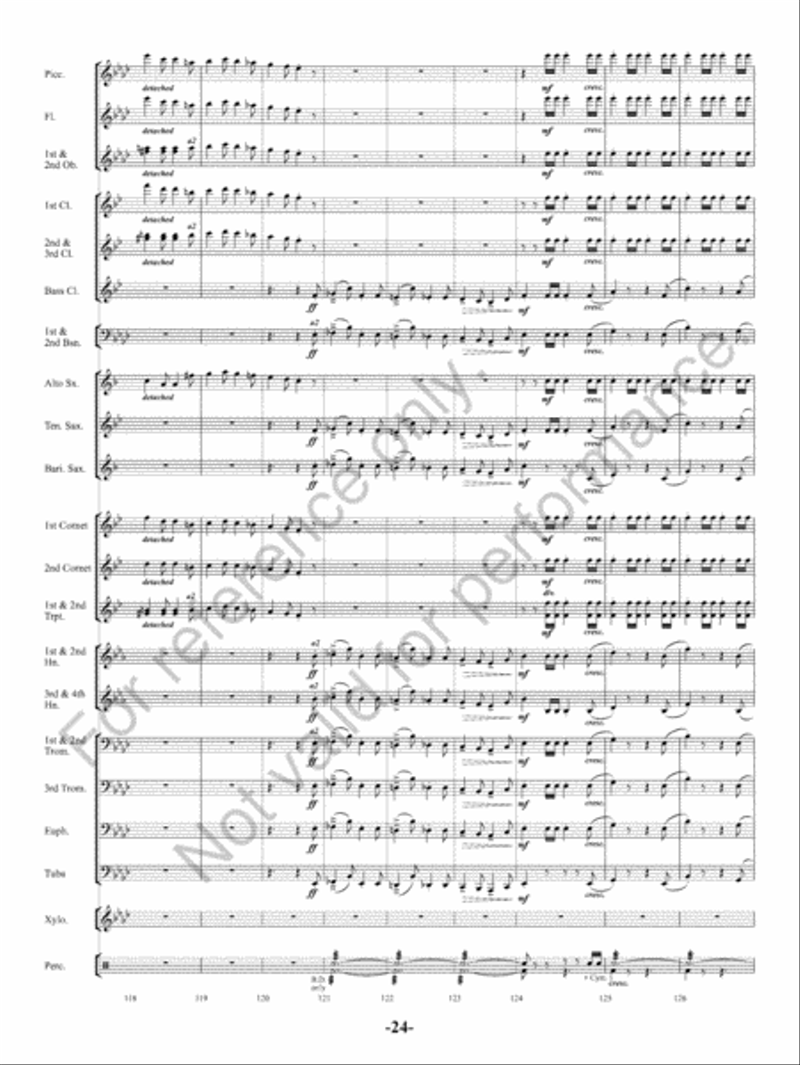 The Charlatan Concert Band scores gallery preview page 25