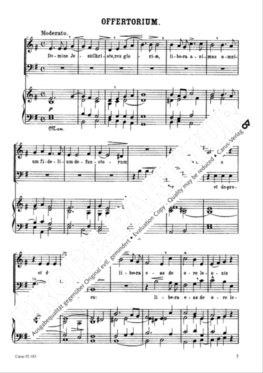 Missa pro defunctis 2-Part scores gallery preview page 6