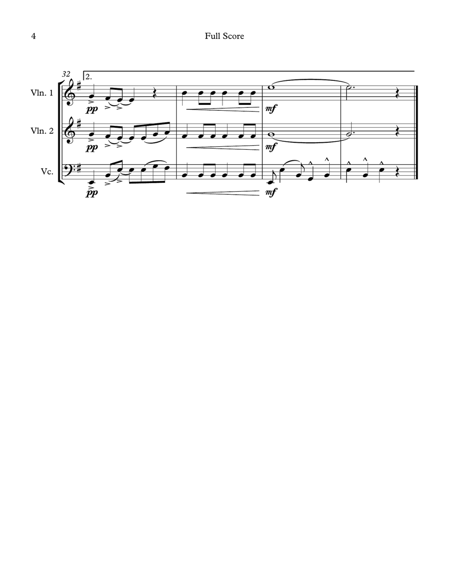 Sway (Quien Sera) String Trio scores gallery preview page 4