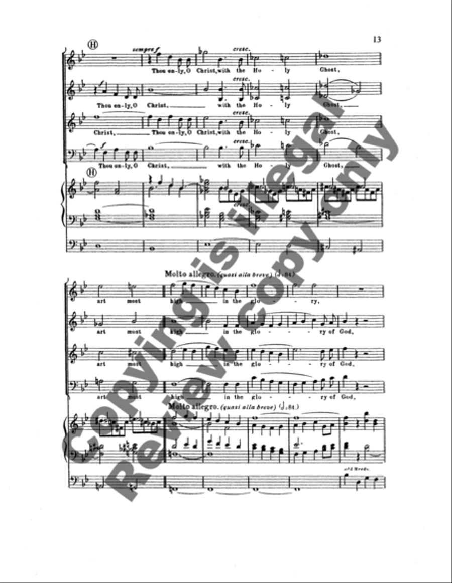 Gloria in Excelsis (Coronation Music) 4-Part scores gallery preview page 15