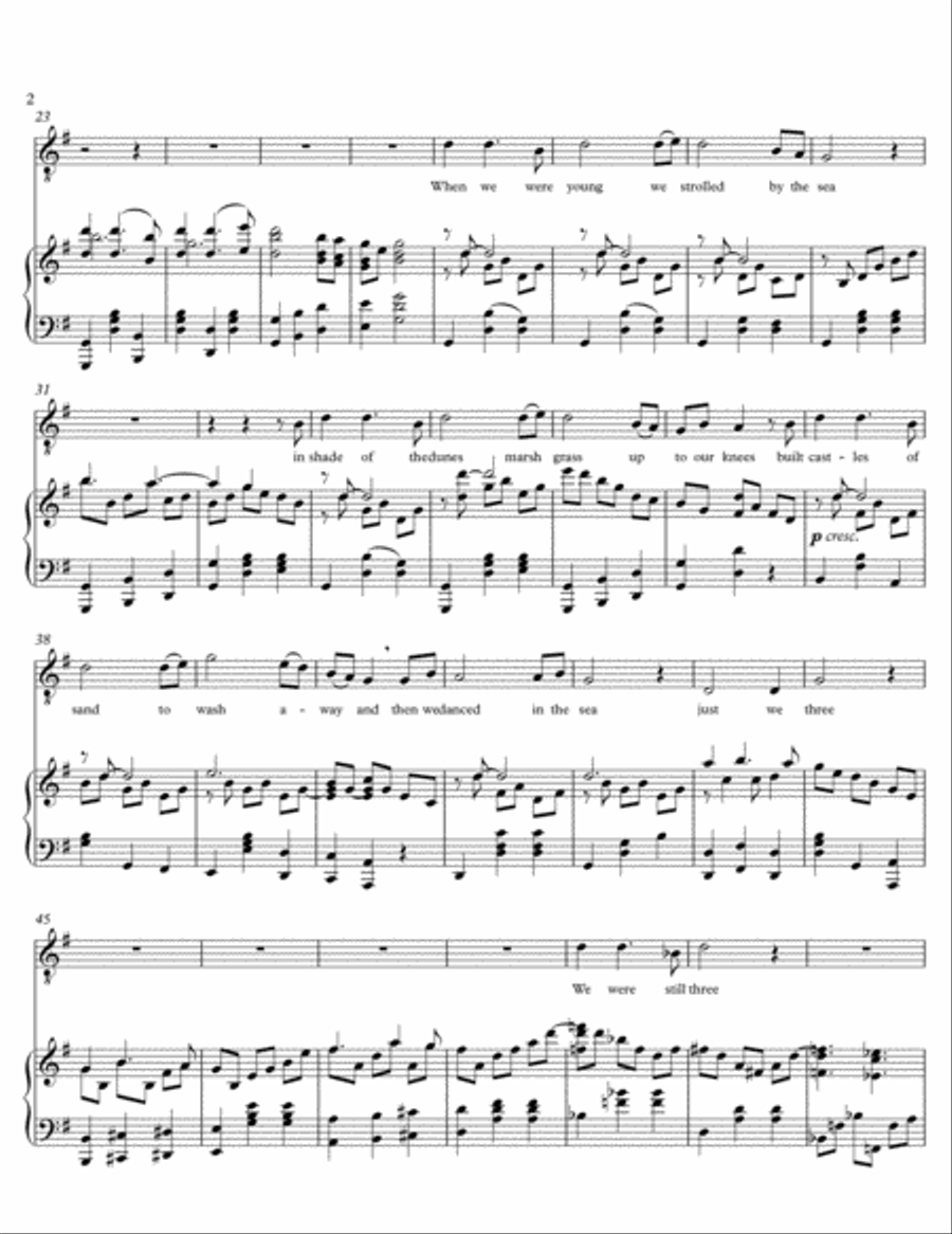 By The Sea, op. 29 Tenor Voice scores gallery preview page 2