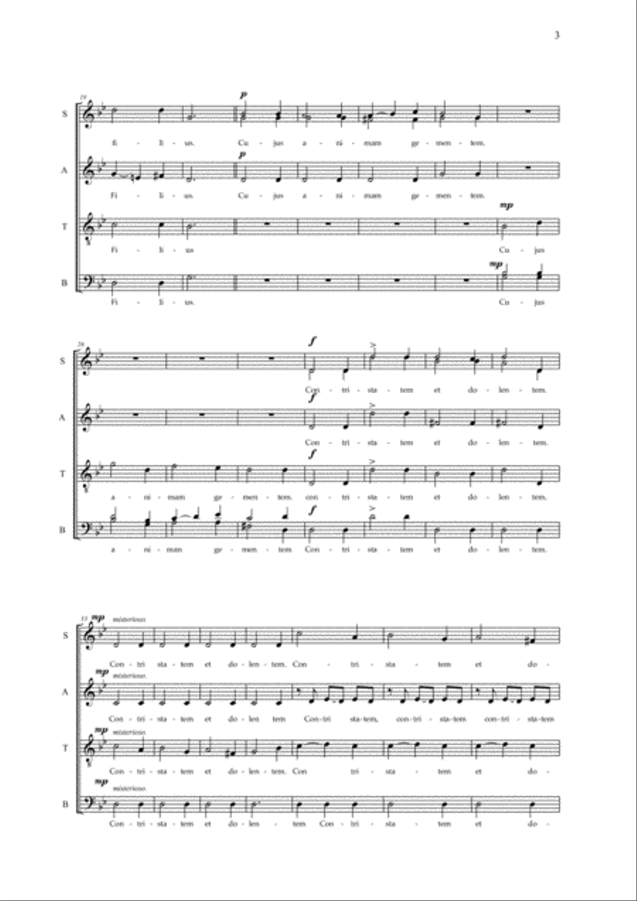 Stabat Mater 4-Part scores gallery preview page 3