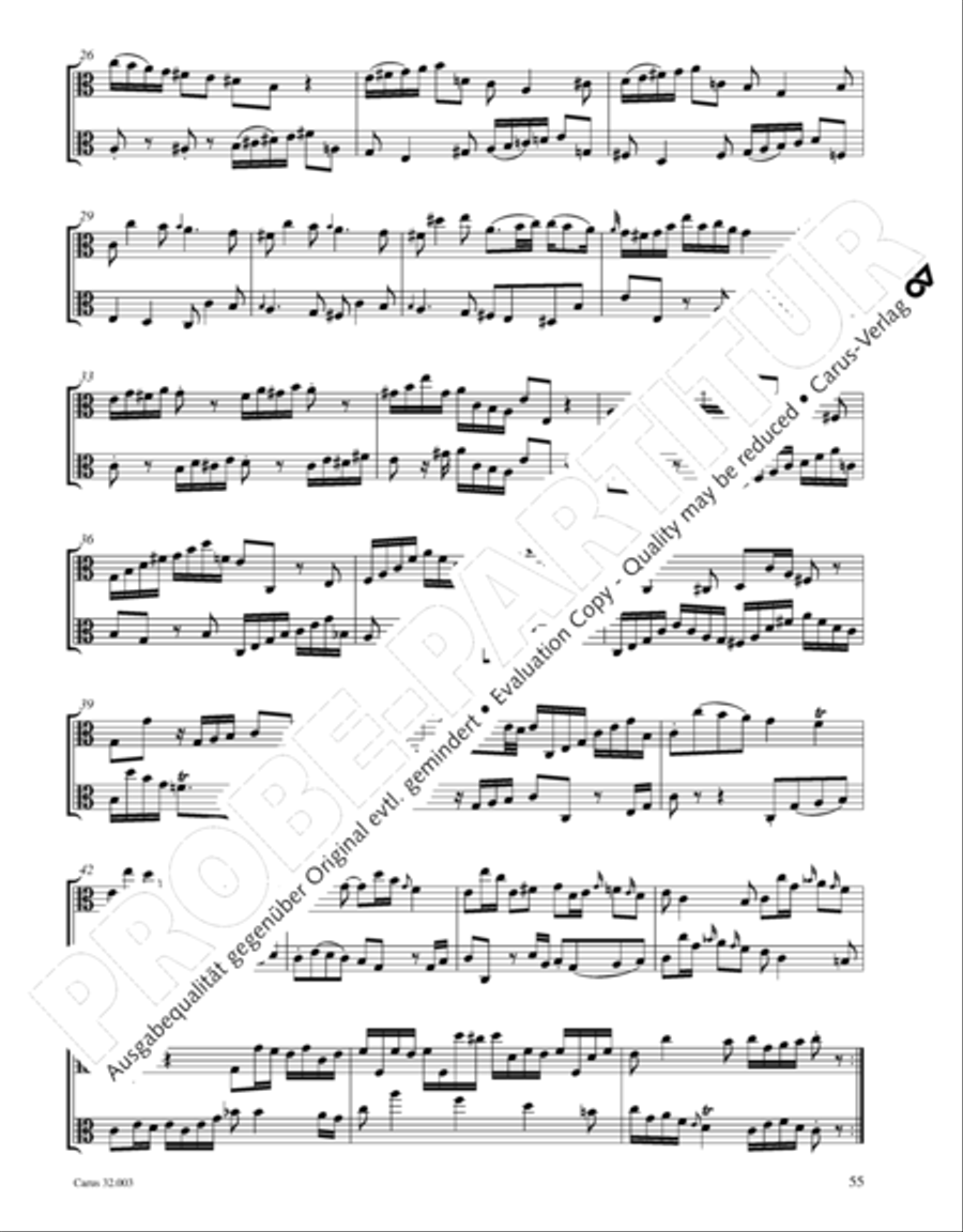 Gesamtausgabe Band 3 (Kammermusik: Duette, Solo- und Triosonaten) Score scores gallery preview page 76