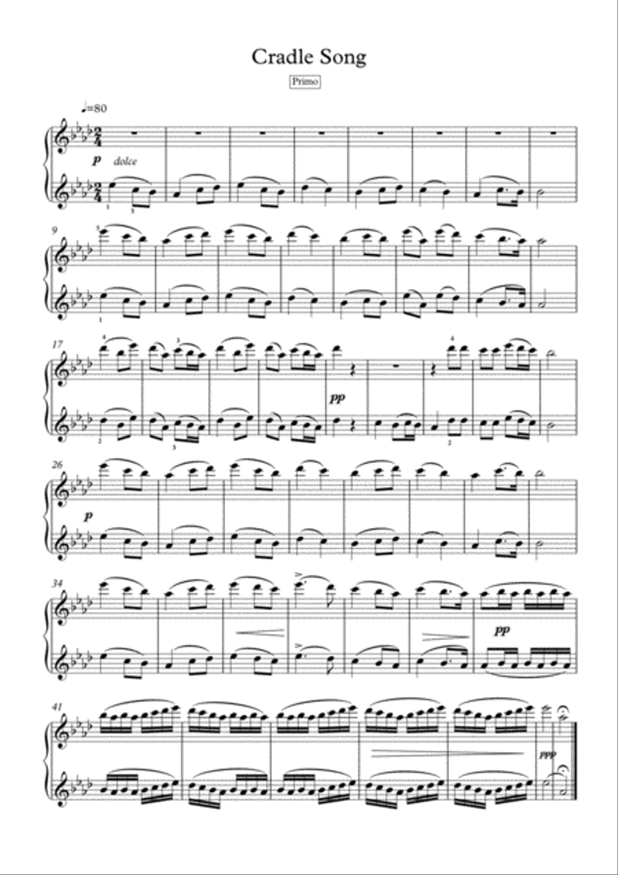 Piano duets 4 hands by Reinecke and Splinder 1 Piano, 4-Hands scores gallery preview page 2