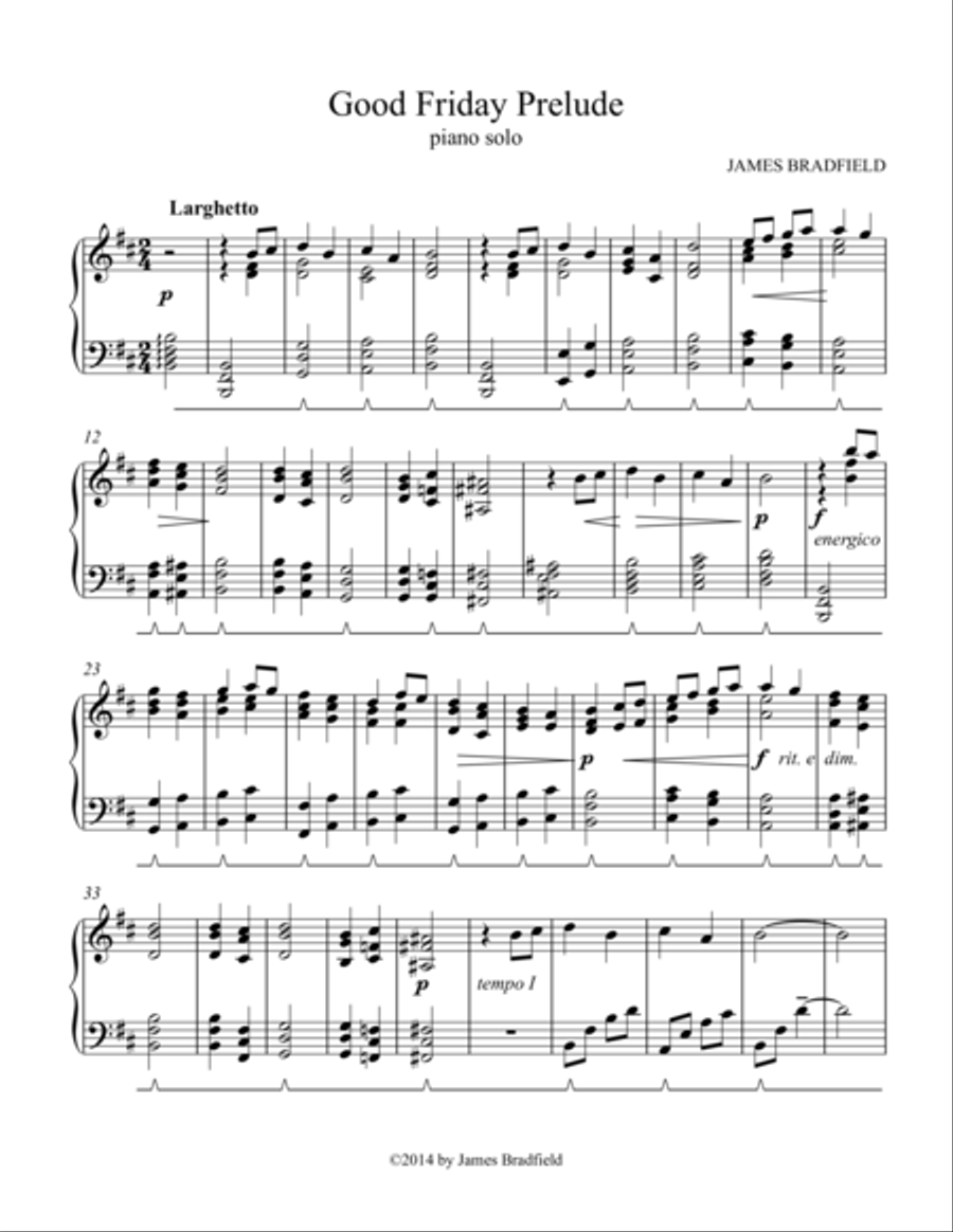 Good Friday Prelude Good Friday Prelude Piano Solo scores gallery preview page 1