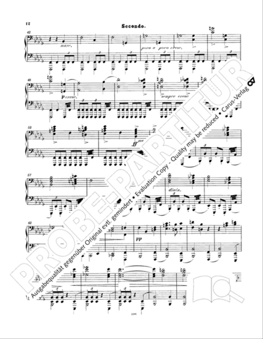 Ein Deutsches Requiem (German Requiem) Piano Duet scores gallery preview page 21
