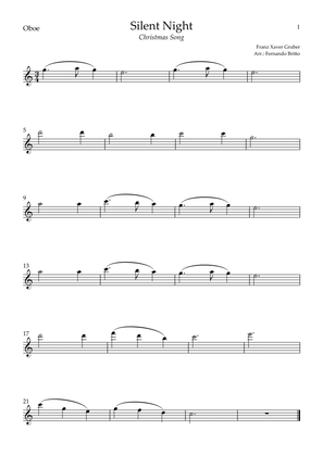 Silent Night (Christmas Song) for Oboe Solo (C Major)