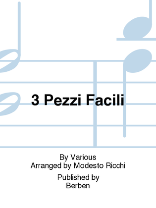 Book cover for 3 Pezzi Facili