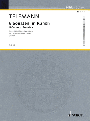 Book cover for 6 Sonatas in Canon, Op. 5