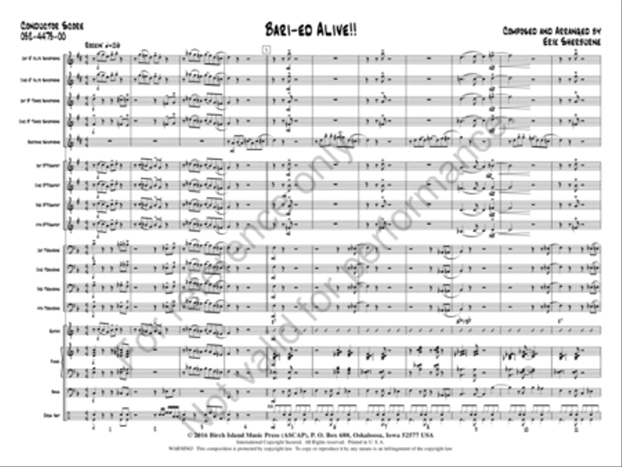 Bari-ed Alive!! Jazz Ensemble scores gallery preview page 2