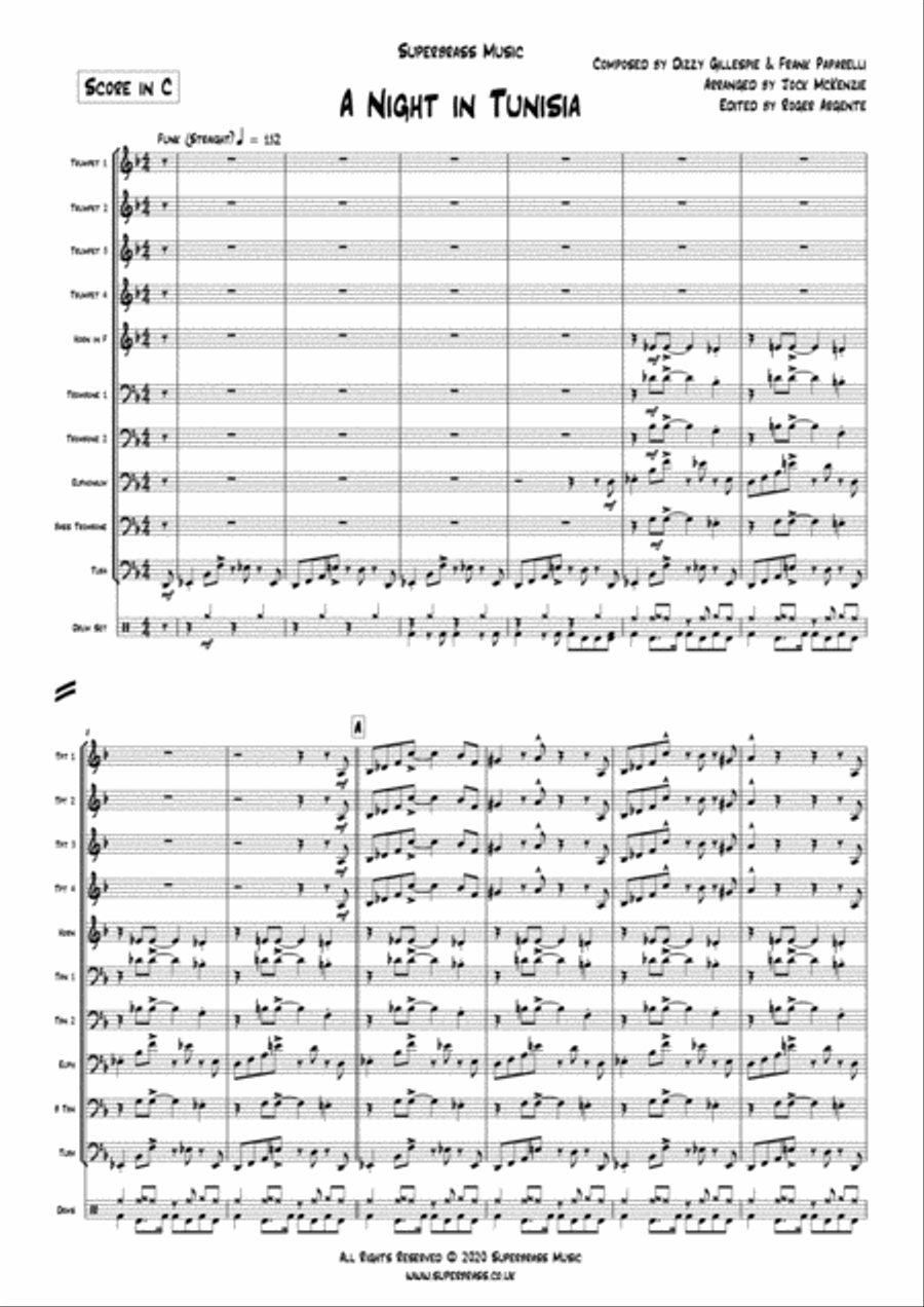 A Night In Tunisia Small Ensemble scores gallery preview page 3
