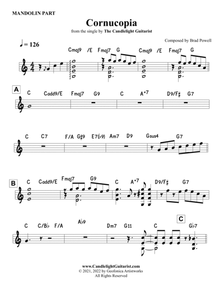 Cornucopia (Mandolin Part)