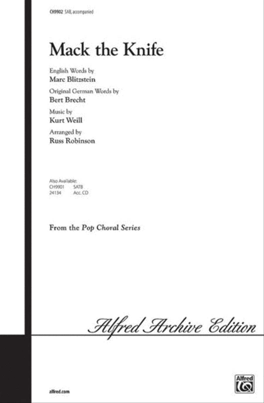 Mack the Knife 3-Part scores gallery preview page 1