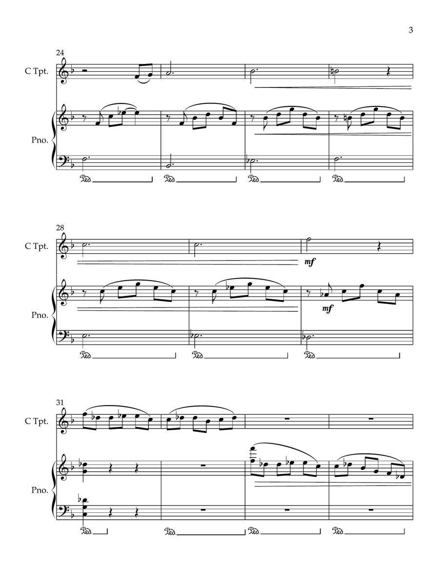 Cavatina C Trumpet scores gallery preview page 3