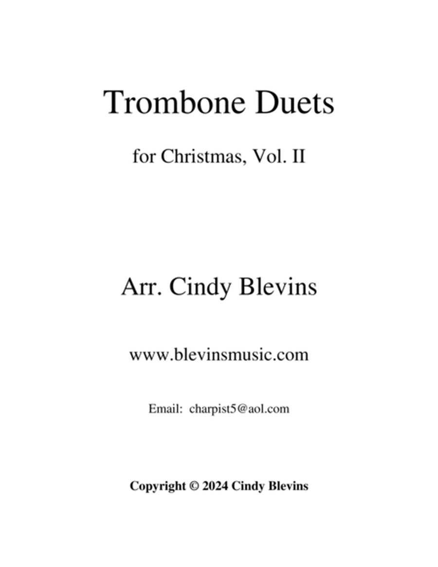 Trombone Duets for Christmas, Vol. II image number null