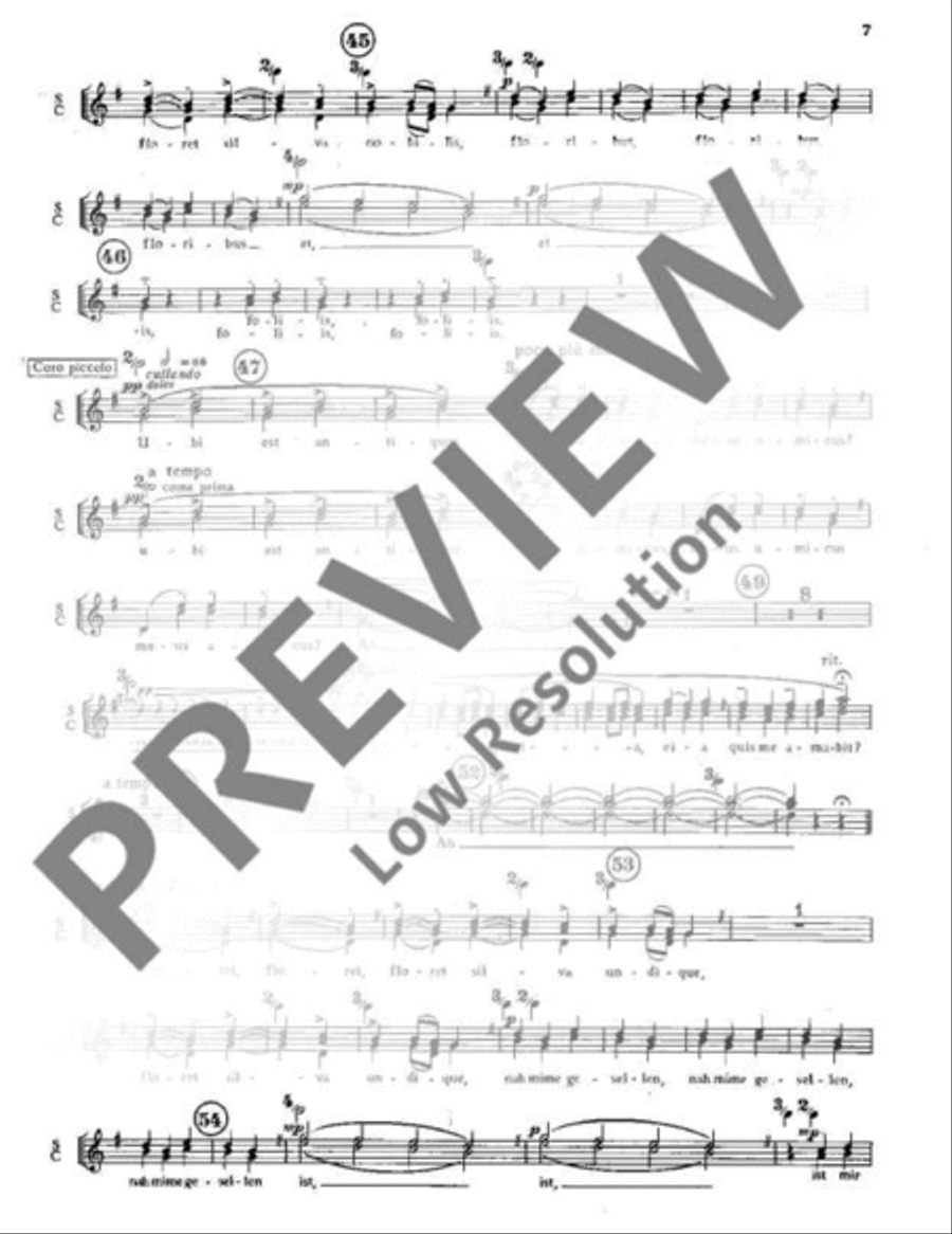 Carmina Burana Part scores gallery preview page 9