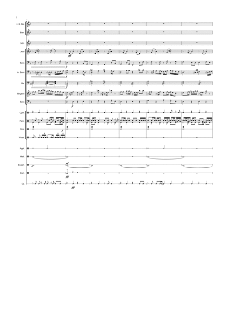 Gang city - Petro Melnyk Percussion Ensemble scores gallery preview page 2