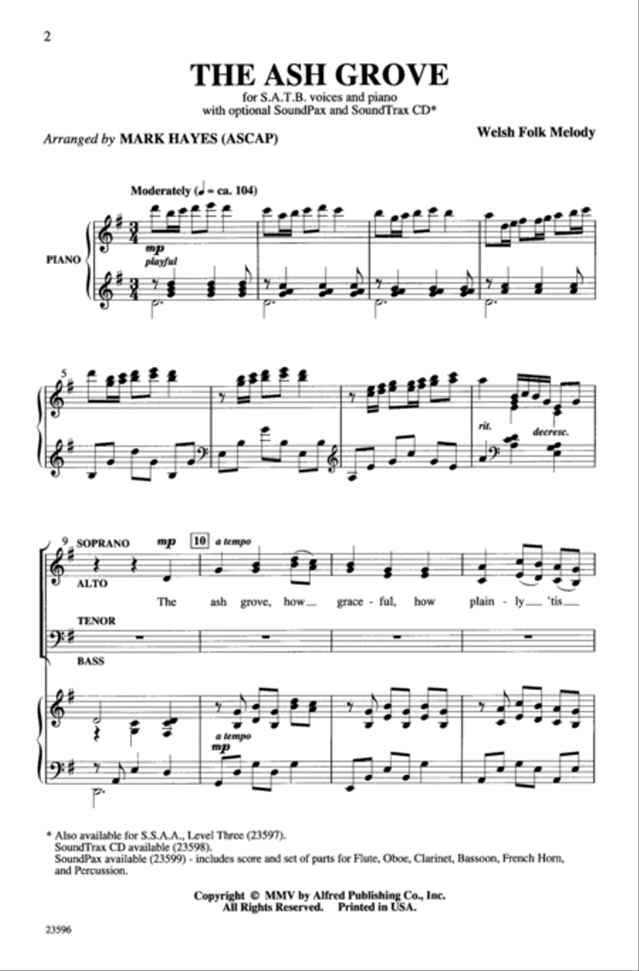 The Ash Grove 4-Part scores gallery preview page 2
