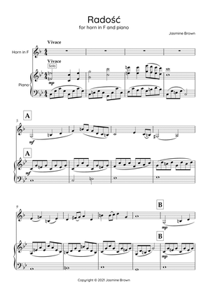 Radość - For Horn and Piano