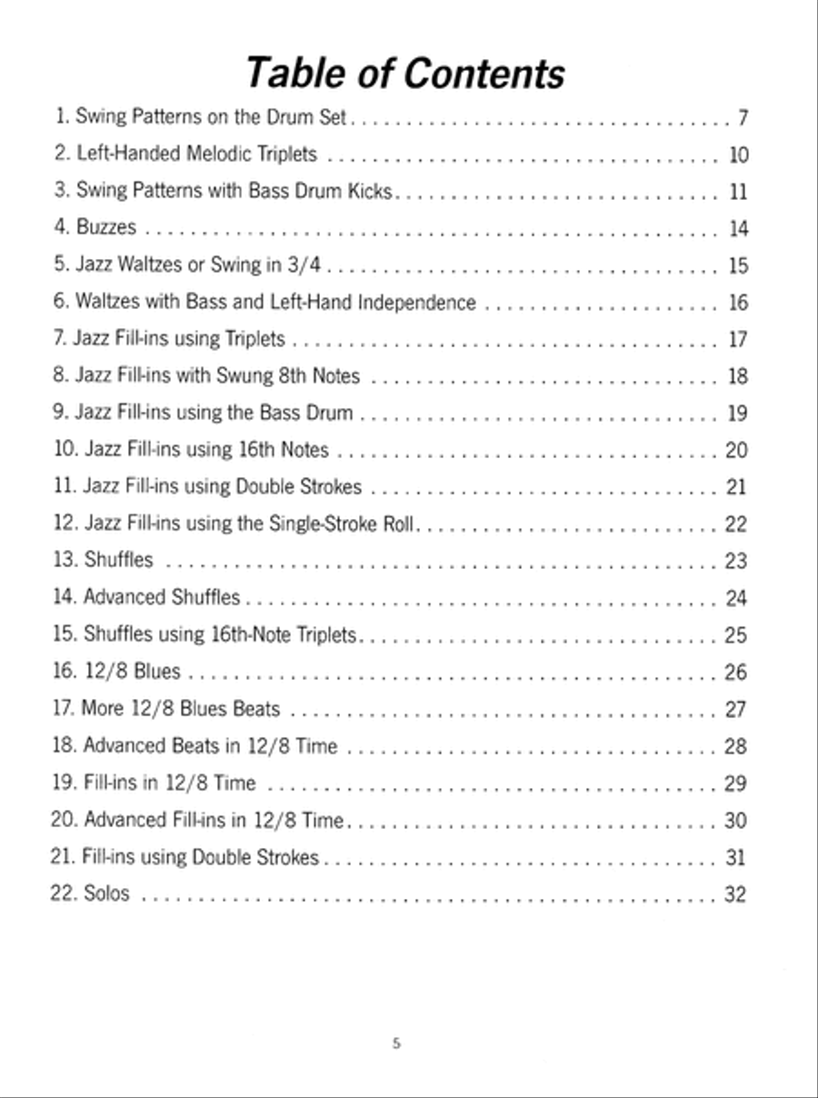 Jazz & Blues Drumming Drum Set scores gallery preview page 6