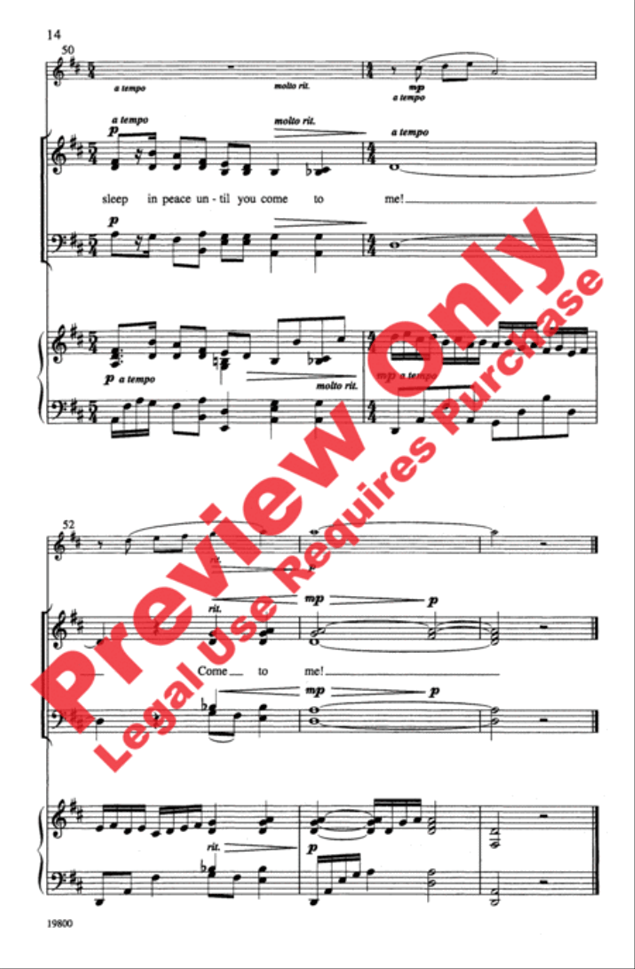 Danny Boy Danny Boy 4-Part scores gallery preview page 14