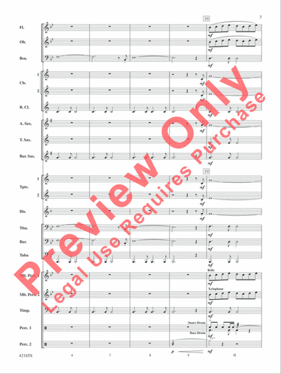 Man of Steel, Selections from Concert Band scores gallery preview page 4