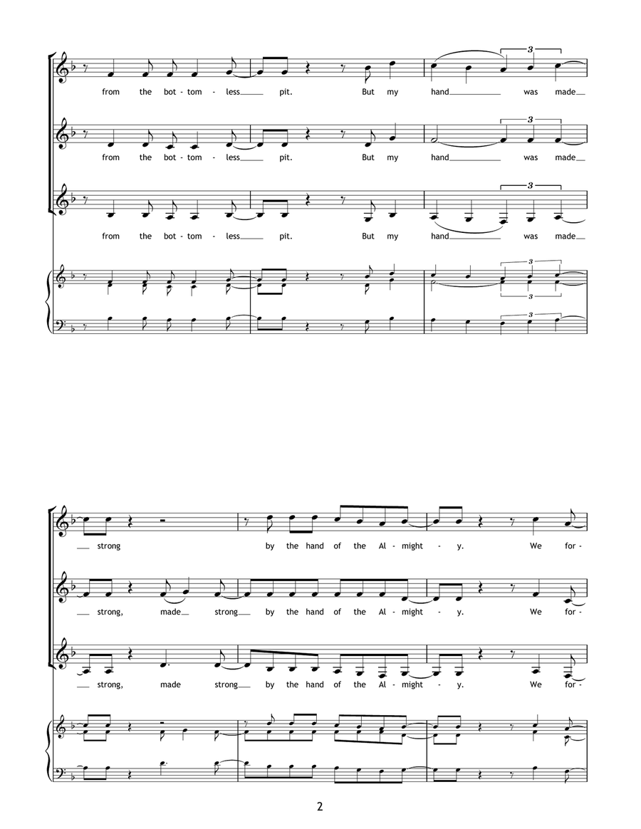 Redemption Song (arr. Barrie Carson Turner) SSA scores gallery preview page 2