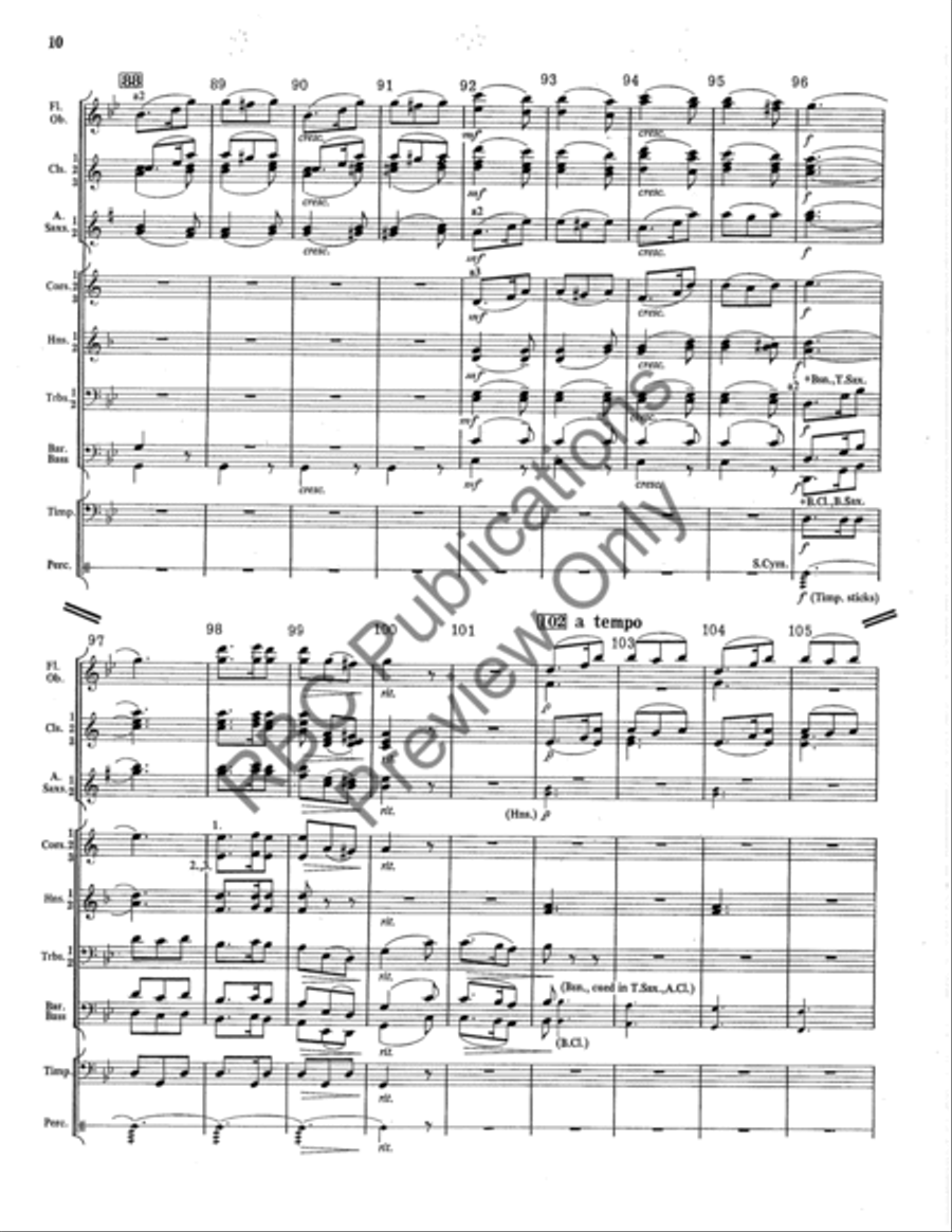 Quartett Concert Band scores gallery preview page 11