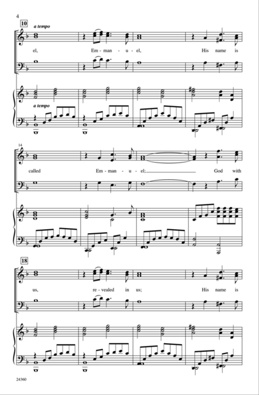 Our Lord Emmanuel 3-Part scores gallery preview page 3