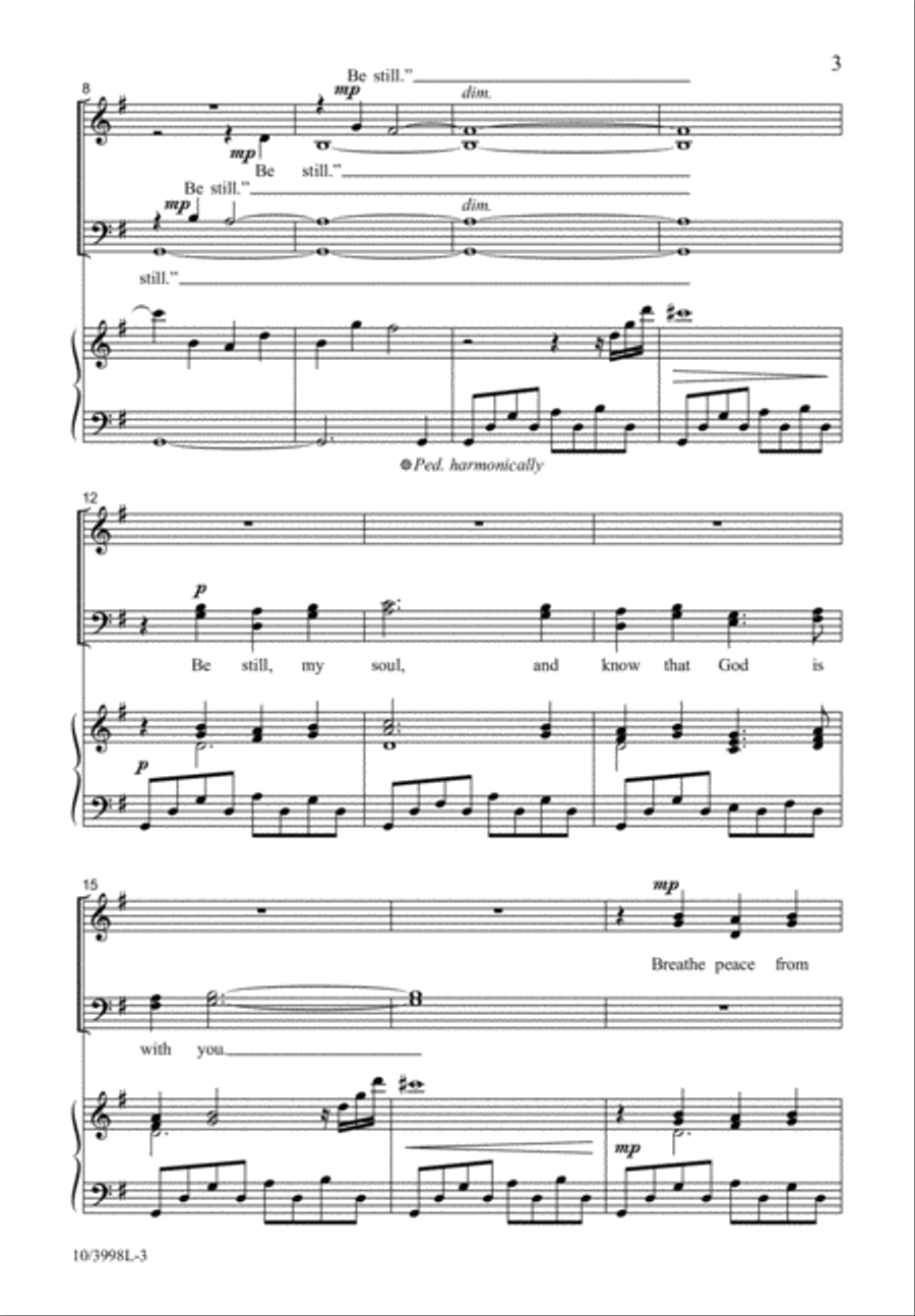 Be Still 4-Part scores gallery preview page 4