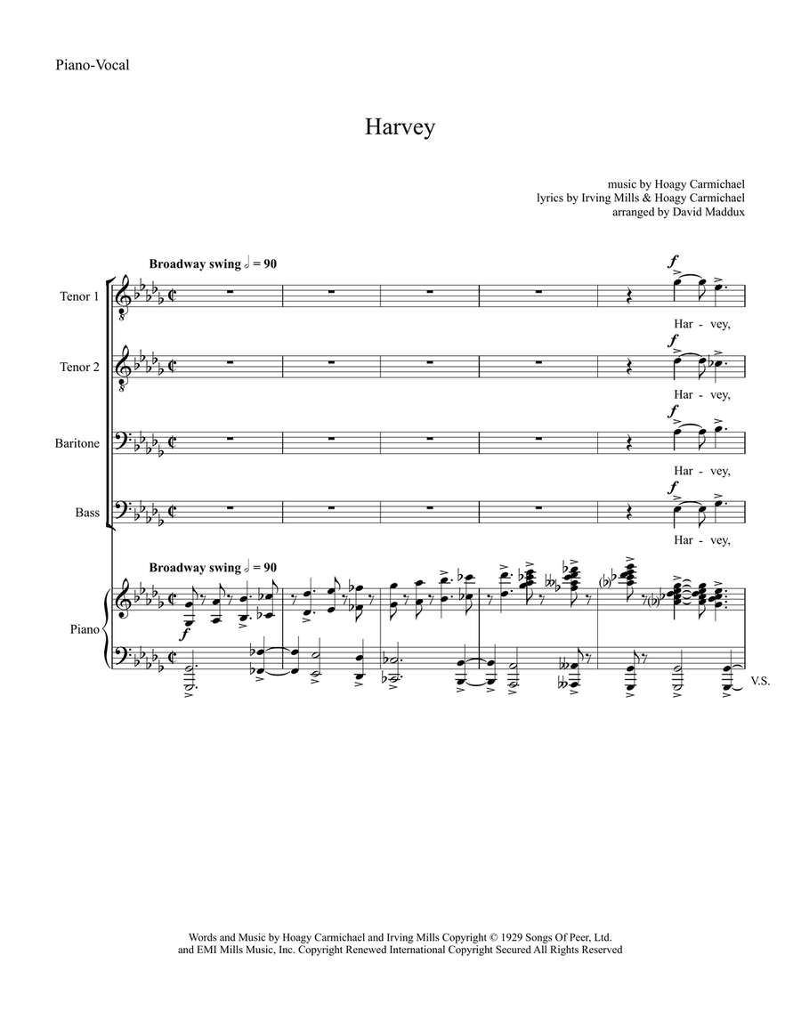 Harvey Harvey TTBB scores gallery preview page 1