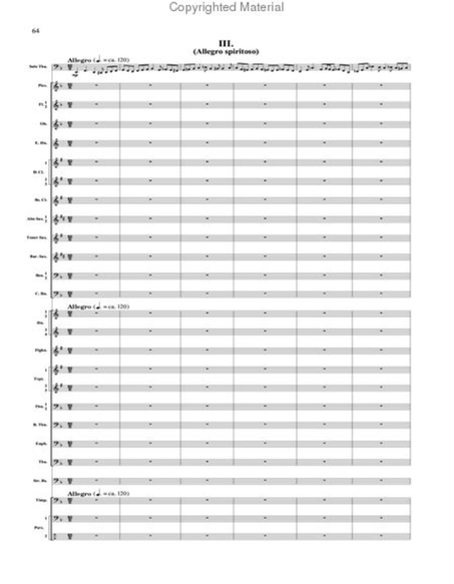 Concerto for Tuba and Wind Band - STUDY SCORE ONLY image number null