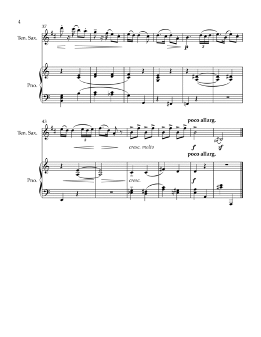 Romanian Folk Dances Stick Game Tenor Saxophone scores gallery preview page 4