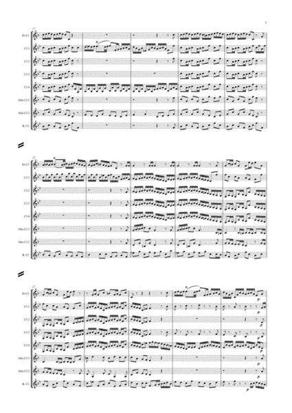 Brandenburg Concerto No. 2 arr. Clarinet Choir image number null