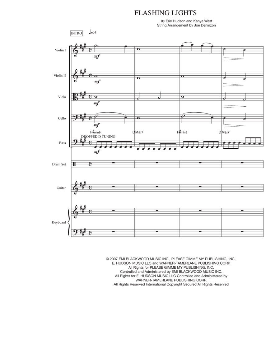 Flashing Lights Small Ensemble scores gallery preview page 1