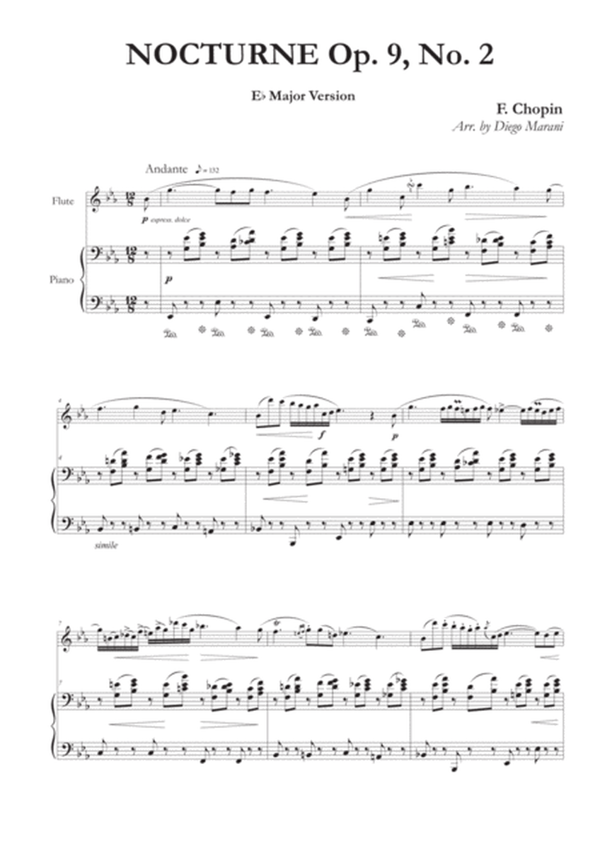 Nocturne Op. 9, No. 2 for Flute and Piano image number null