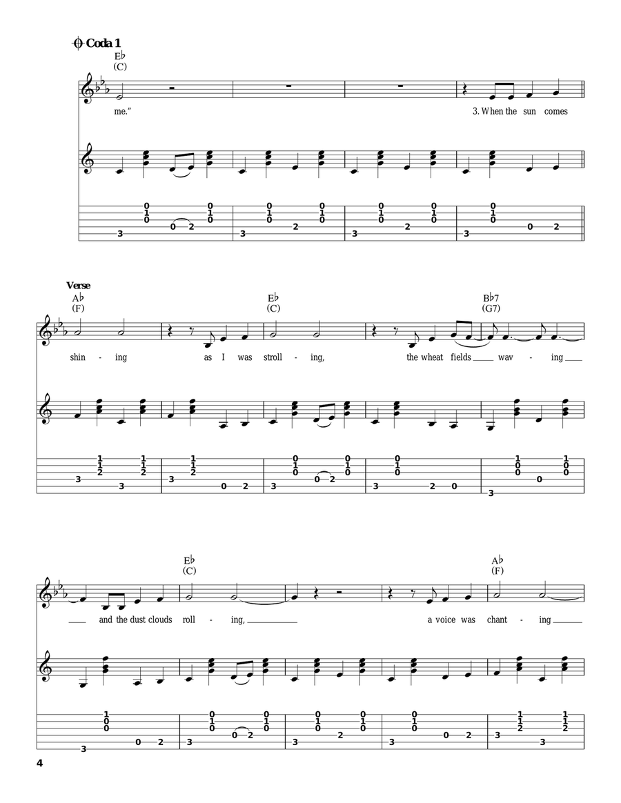 This Land Is Your Land Acoustic Guitar scores gallery preview page 4