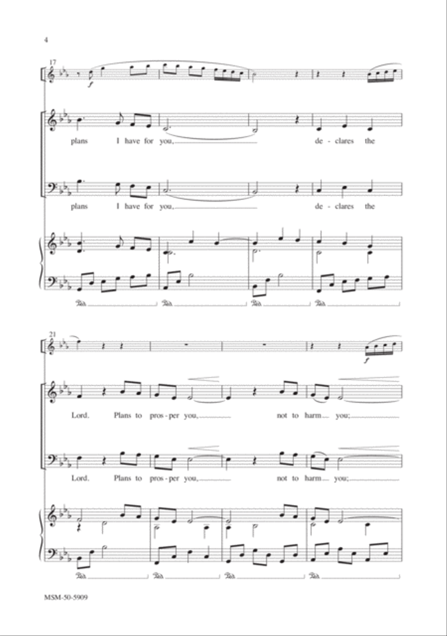 For I Know 4-Part scores gallery preview page 4