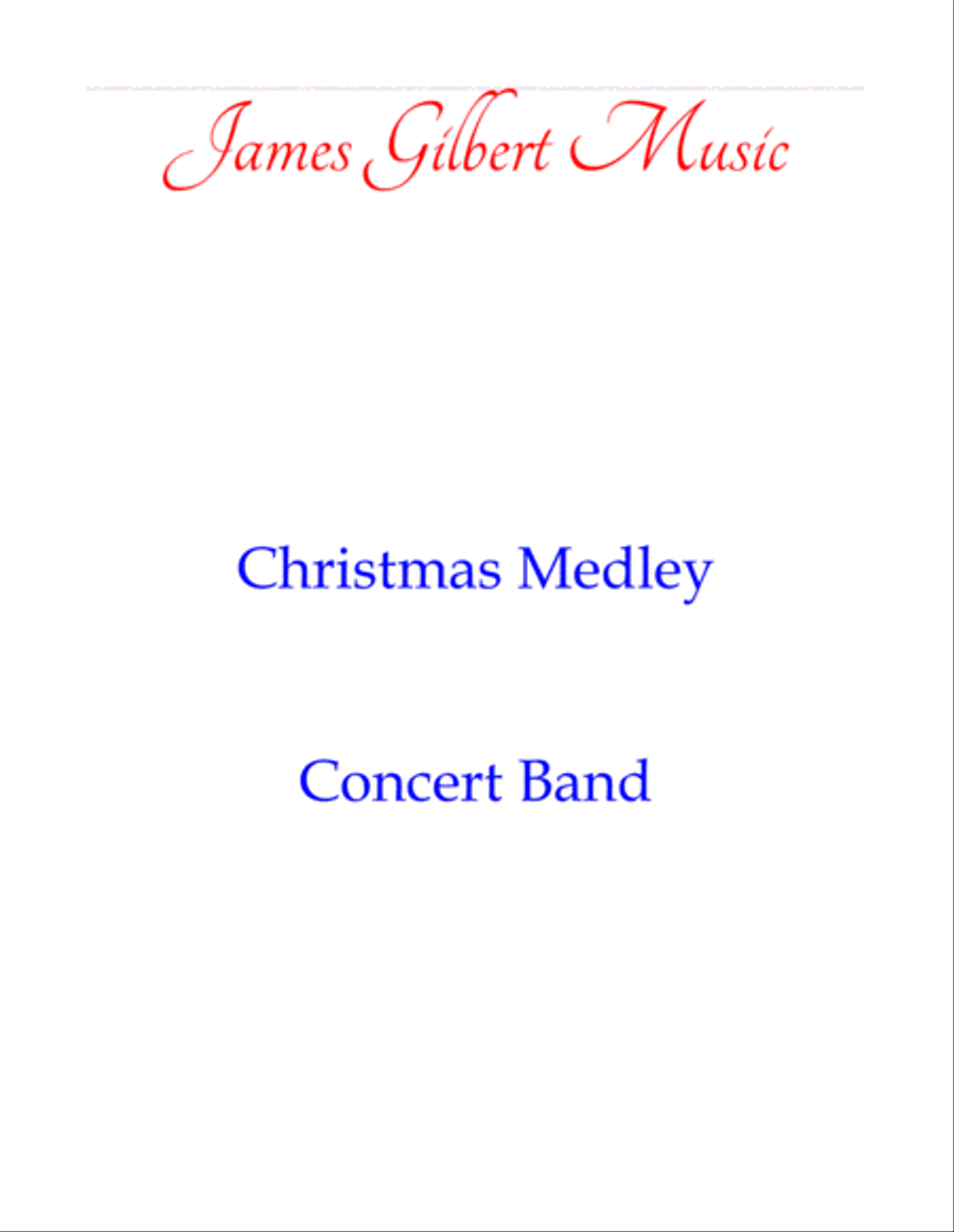 Christmas Medley Christmas Medley Concert Band scores gallery preview page 1