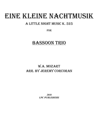 Book cover for Eine Kleine Nachtmusik for Three Bassoons